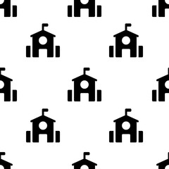 Single School pattern. School concept. filled trendy Vector seamless Pattern, background, wallpaper