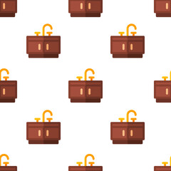 Single bathroom pattern. bathroom concept. flat trendy Vector seamless Pattern, background, wallpaper