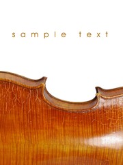 Violin isolated on white