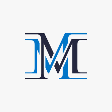 The classic and mature MM monogram. The unique serif font makes the logo look attractive and trendy.