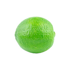 Fresh lime isolated on white background with clipping path