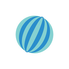 vacation beach ball vector isolated