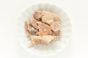 Chinese food, dried mandarin peel for snack food image