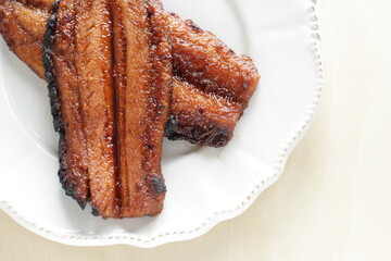 Japanese food, grilled Mirin seasoning Pacific saucy fish