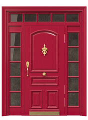 Obraz premium Entrance classic doors for the house