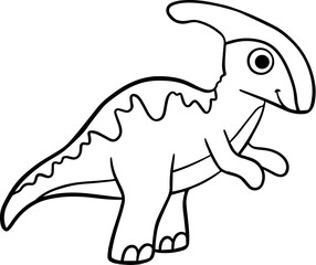 cute dinosaur prehistoric animal cartoon characters for coloring