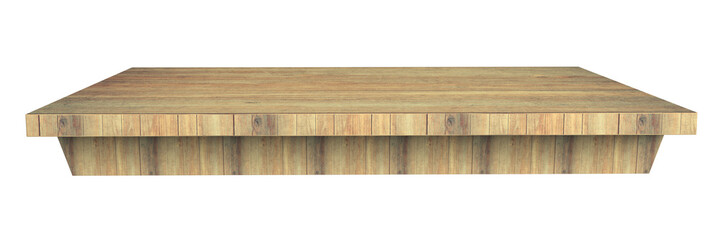 wooden house isolated on white