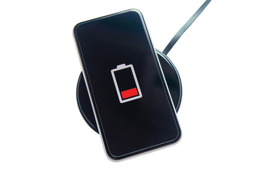 Smartphone charging on a wireless charger