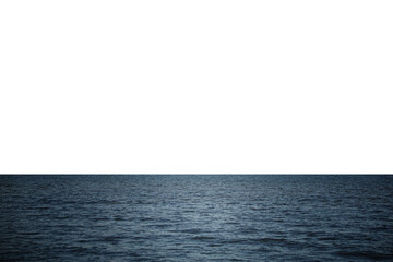 The ocean waves isolated on transparent background.