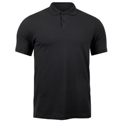 Black polo shirts mockup, Cutout.