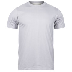 Grey t-shirt mockup, Cutout.