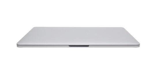 Closed laptop mockup, Cutout.
