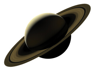 Saturn on space background. Elements of this image furnished by NASA.