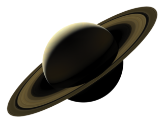 Saturn on space background. Elements of this image furnished by NASA.