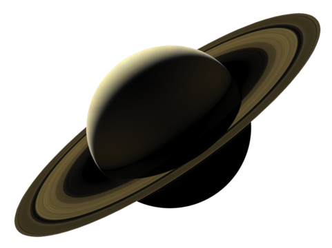 Saturn on space background. Elements of this image furnished by NASA.