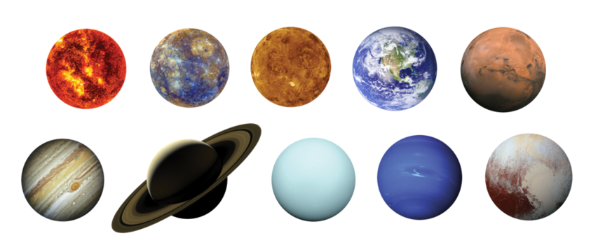 Solar system. Elements of this image furnished by NASA