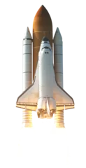 Abwaschbare Fototapete Space Shuttle takes off into space. Elements of this image furnished by NASA. © wasan