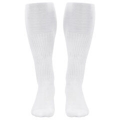 White long socks mockup, Cutout.