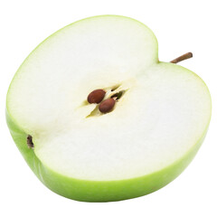 Green apple mockup, Cutout.