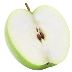 Green apple mockup, Cutout.