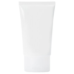 White plastic cream tube or gel product mockup, Cutout.