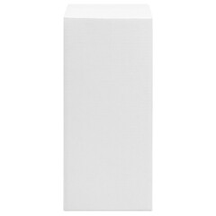 White box tall shape product packaging mockup, Cutout.