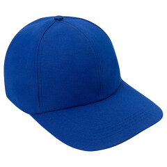Blue Baseball Cap Mockup, Cutout.