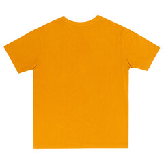 Yellow T-shirt mockup, Cutout.