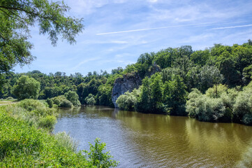 Wanderweg an der Lahn und Bodenstein bei Villmar