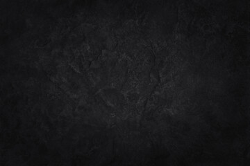 Fototapeta premium Dark gray black slate stone wall texture background in natural pattern for decorative interior and exterior.