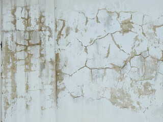 crack white concrete wall texture