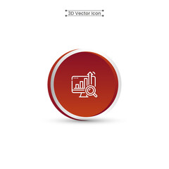 3D Local SEO Icon Vector Illustration