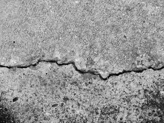 large crack concrete road texture