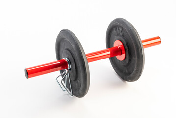 Super giant sports, gym. bodybuilding. Dumbbell.