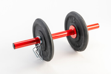 Super giant sports, gym. bodybuilding. Dumbbell.