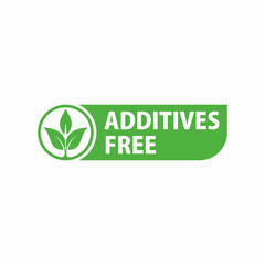 Additives free icon product vector image