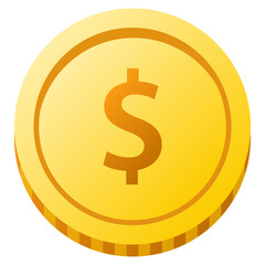 Obraz premium Coin, money coin and gold coin.