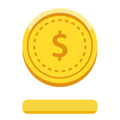 Coin, money coin and gold coin.