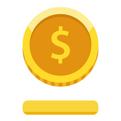 Coin, money coin and gold coin.