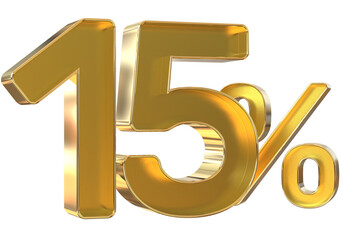 Obraz premium 3d golden numbers