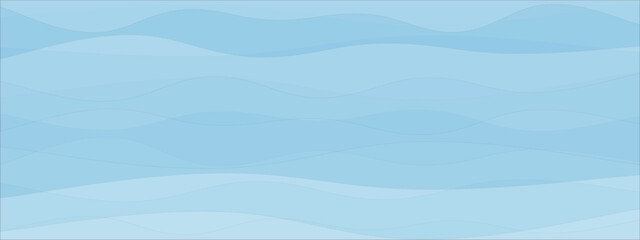 Sea waves illustration texture background with copy space. Flat lay backdrop