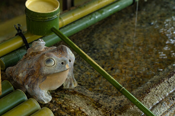 宇賀部神社　手水舎