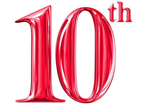 red font made of numbers