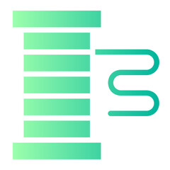 Obraz premium spool gradient icon