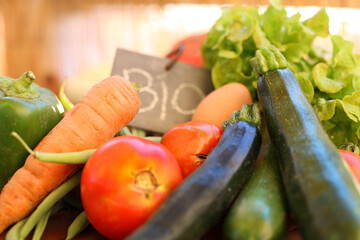 Organic vegetables food close-up