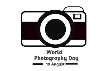 World Photography Day August 19 Poster Design Template