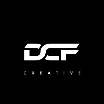 DCF Letter Initial Logo Design Template Vector Illustration