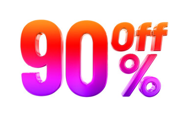 rendering of a 90 discount