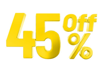 45 percent off