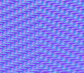 Background of a wicker weave in normal map. 3d Illustration